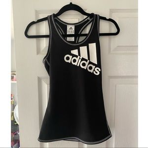 Adidas black workout tank top